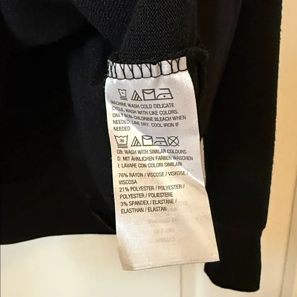 Peace Love World Black Sweater - Picture 4 of 5